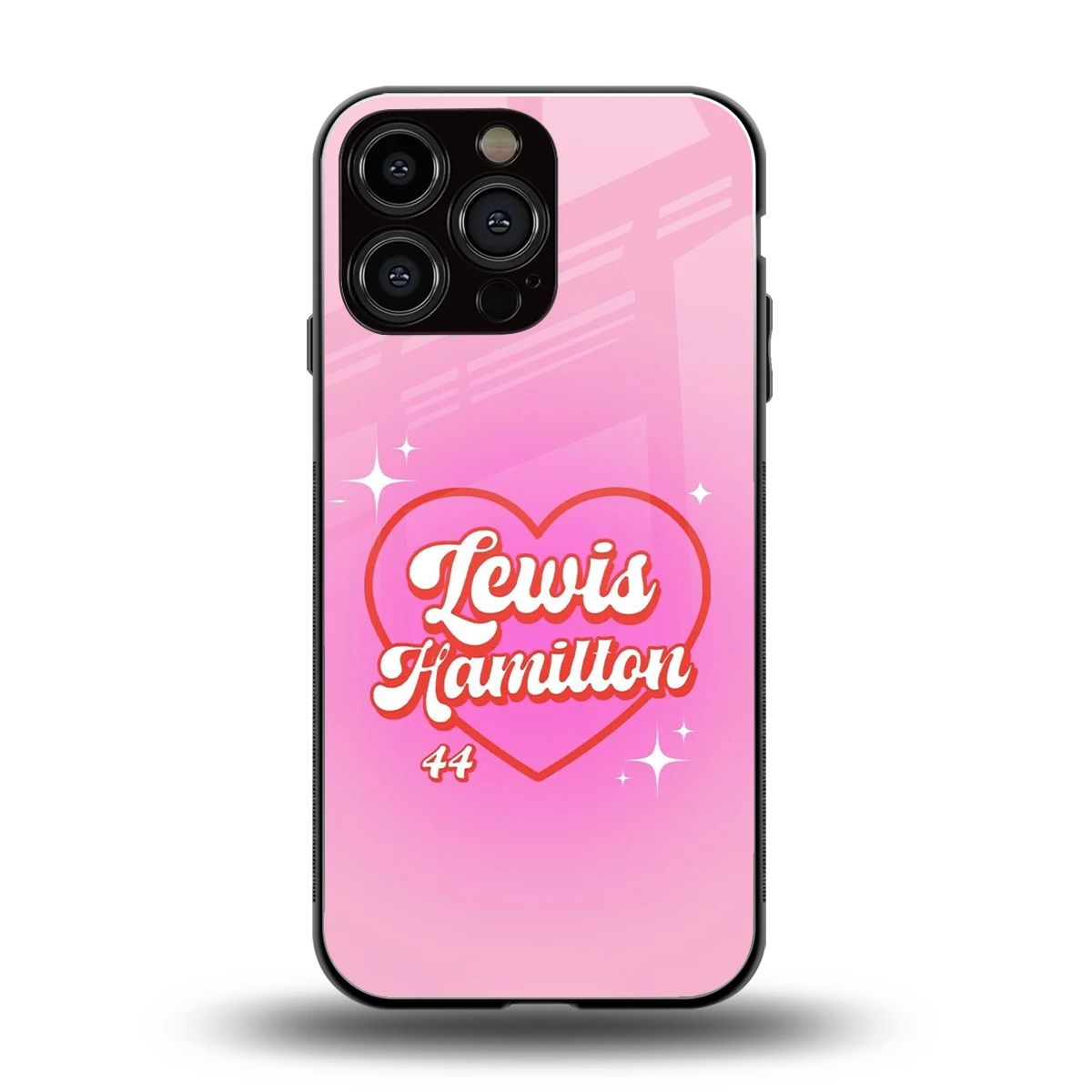 Lewis Hamilton back phone cover | glass case for iphone 16 pro max