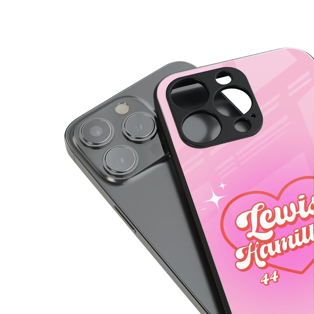 Lewis Hamilton stylish phone case for iphone 13 | glossy glass and slim fit
