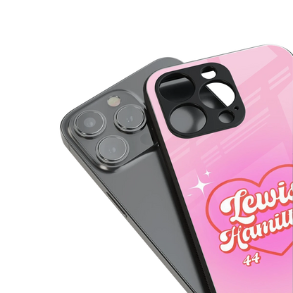 Lewis Hamilton stylish phone case for iphone xr | glossy glass and slim fit