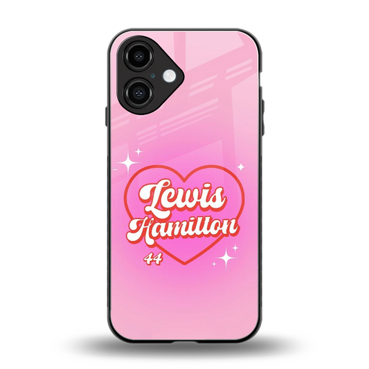 Lewis Hamilton back phone cover | glass case for iphone 16