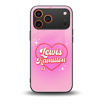 Lewis Hamilton back phone cover | glass case for iphone 17 pro