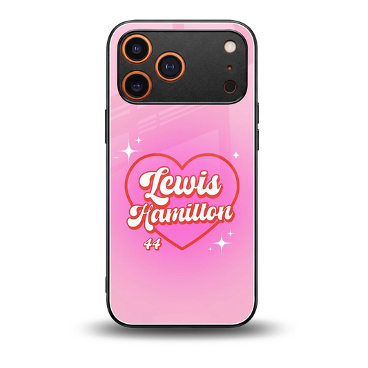 Lewis Hamilton back phone cover | glass case for iphone 17 pro max
