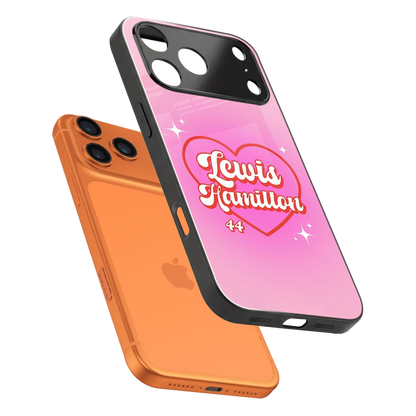 Lewis Hamilton sleek iphone 17 pro max cover with tempered glass back and TPU edges