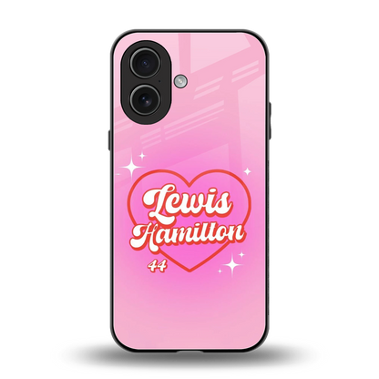 Lewis Hamilton back phone cover | glass case for iphone 17