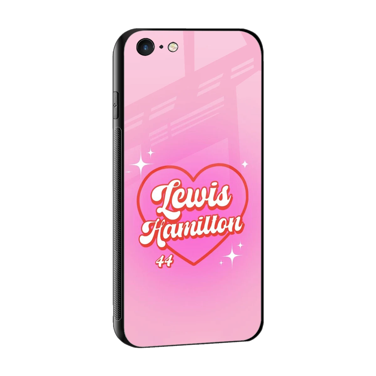 Lewis Hamilton sleek iphone 6 cover with tempered glass back and TPU edges