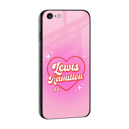 Lewis Hamilton sleek iphone 6s plus cover with tempered glass back and TPU edges