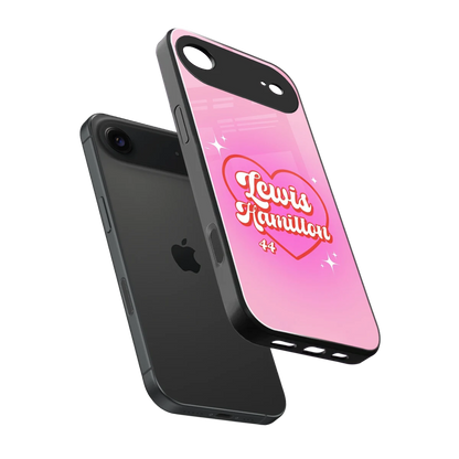 Lewis Hamilton sleek iphone air cover with tempered glass back and TPU edges