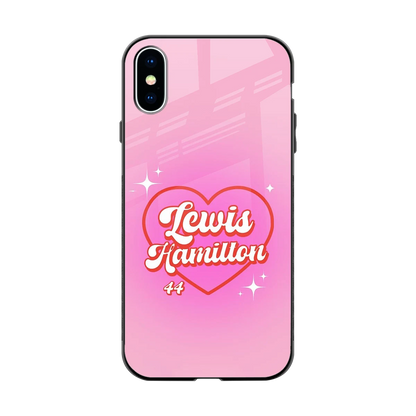 Lewis Hamilton back phone cover | glass case for iphone xs