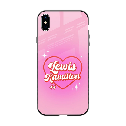 Lewis Hamilton back phone cover | glass case for iphone xs max