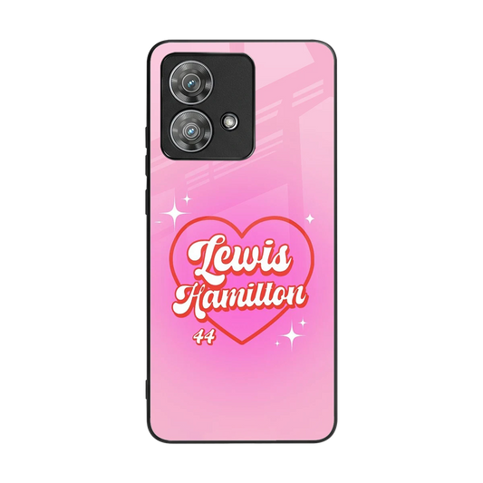 Lewis Hamilton back phone cover | glass case for motorola edge 40 neo 5g