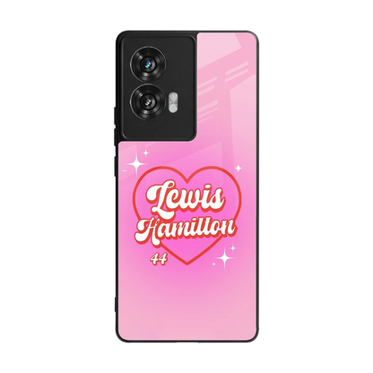 Lewis Hamilton back phone cover | glass case for motorola edge 50 fusion