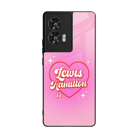 Lewis Hamilton back phone cover | glass case for motorola edge 50 fusion