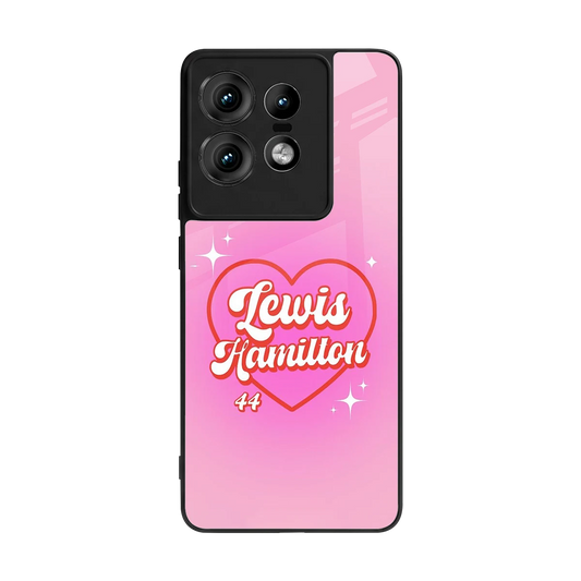 Lewis Hamilton back phone cover | glass case for motorola edge 50 pro