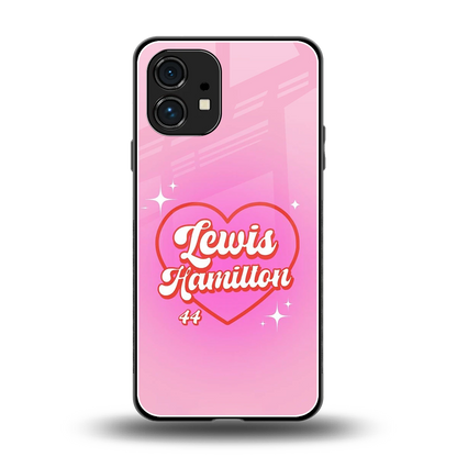 Lewis Hamilton back phone cover | glass case for nothing phone 1