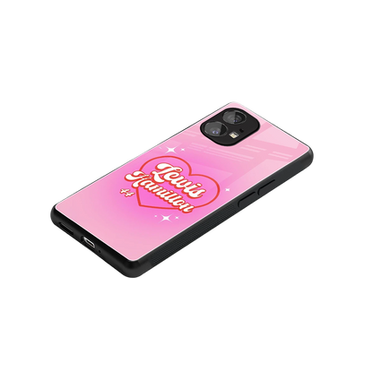 Lewis Hamilton stylish phone case for nothing phone 1 | glossy glass and slim fit