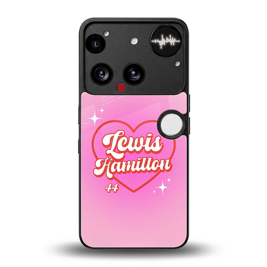 Lewis Hamilton back phone cover | glass case for nothing phone 3