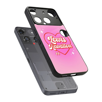 Lewis Hamilton sleek nothing phone 3 cover with tempered glass back and TPU edges