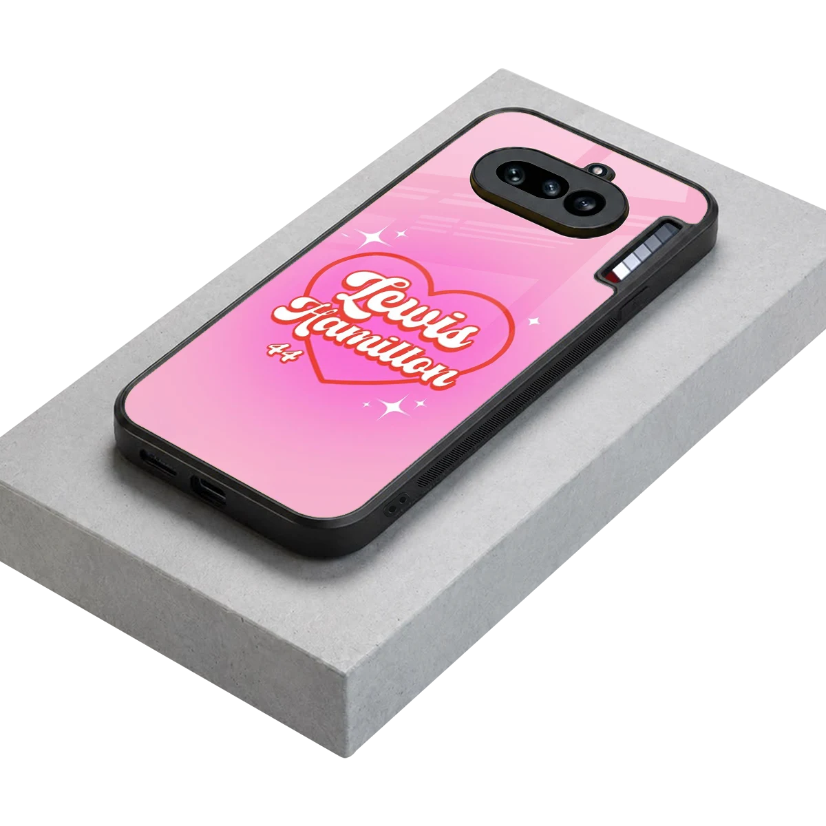 Lewis Hamilton stylish phone case for nothing phone 4a | glossy glass and slim fit