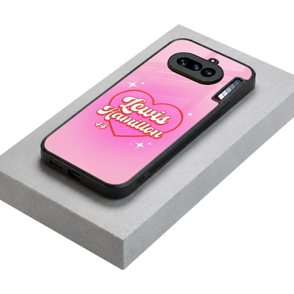 Lewis Hamilton stylish phone case for nothing phone 4a | glossy glass and slim fit