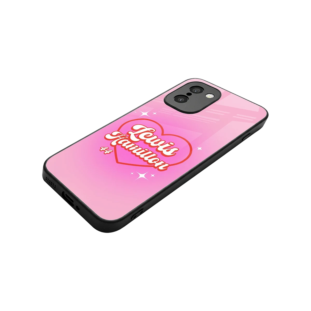 Lewis Hamilton stylish phone case for oneplus 15r | glossy glass and slim fit