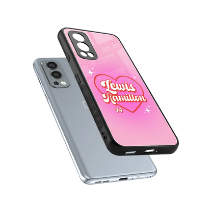 Lewis Hamilton sleek oneplus nord 2 cover with tempered glass back and TPU edges