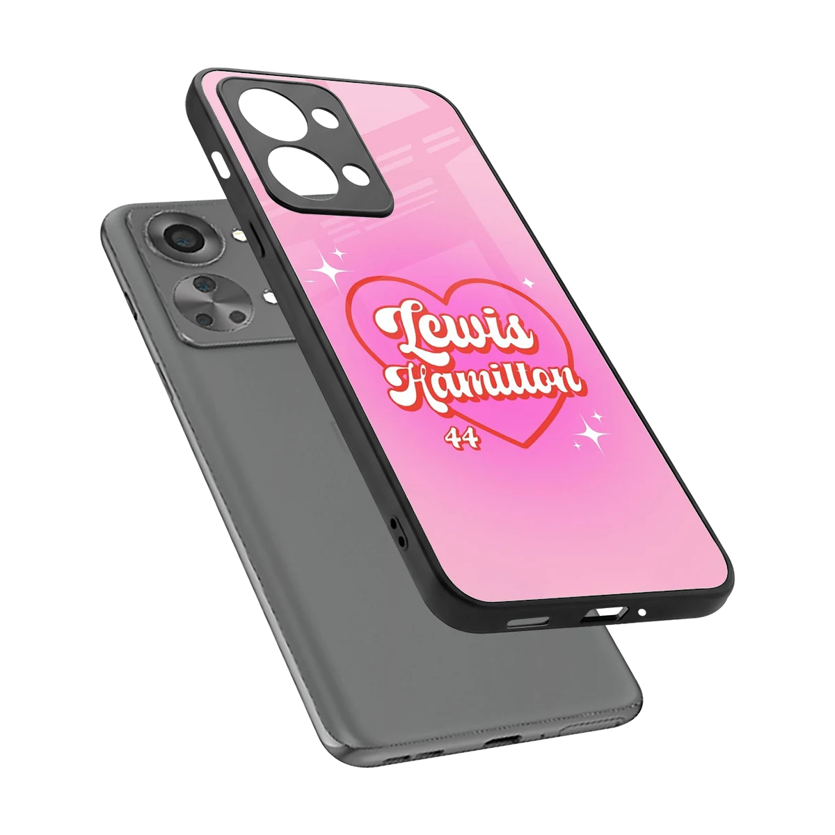 Lewis Hamilton sleek oneplus nord 2t cover with tempered glass back and TPU edges