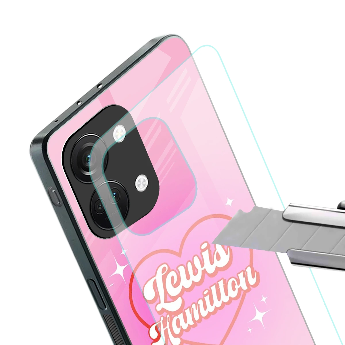 Lewis Hamilton stylish phone case for oneplus nord 3 | glossy glass and slim fit