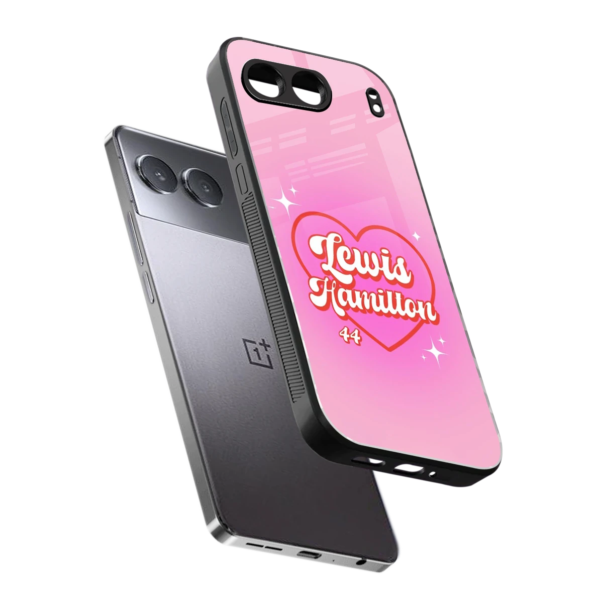 Lewis Hamilton sleek oneplus nord 4 cover with tempered glass back and TPU edges