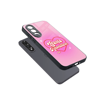 Lewis Hamilton sleek oneplus nord 5 cover with tempered glass back and TPU edges