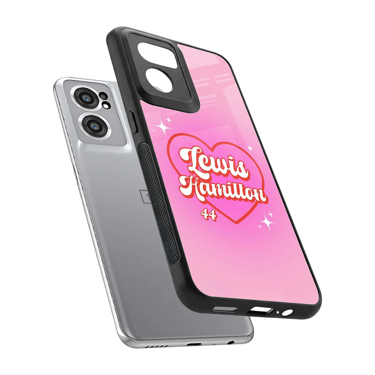 Lewis Hamilton sleek oneplus nord ce 2 cover with tempered glass back and TPU edges