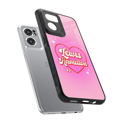Lewis Hamilton sleek oneplus nord ce 2 cover with tempered glass back and TPU edges