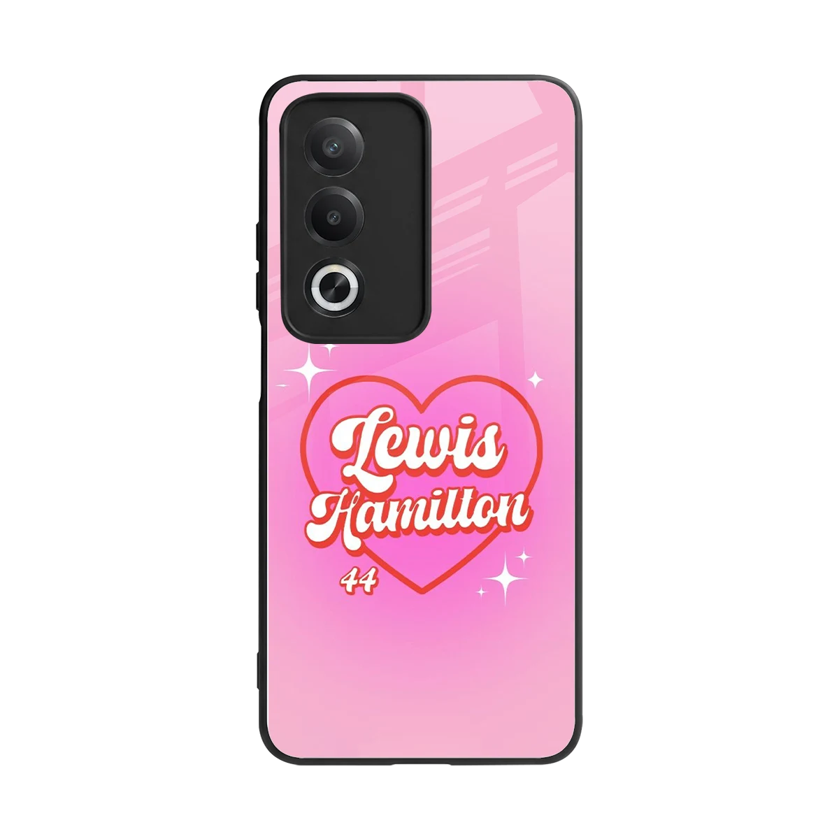 Lewis Hamilton back phone cover | glass case for oppo a3 pro