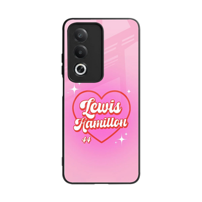 Lewis Hamilton back phone cover | glass case for oppo a3 pro