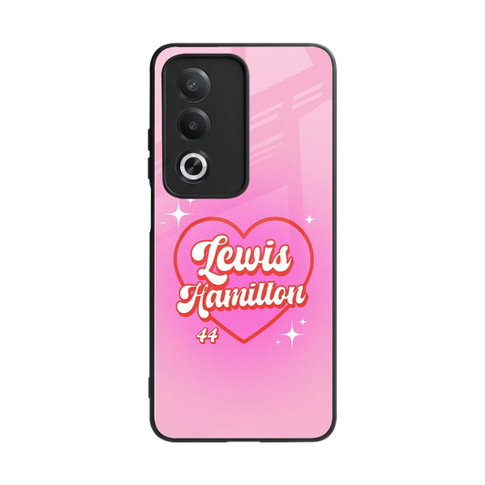 Lewis Hamilton back phone cover | glass case for oppo a3 pro