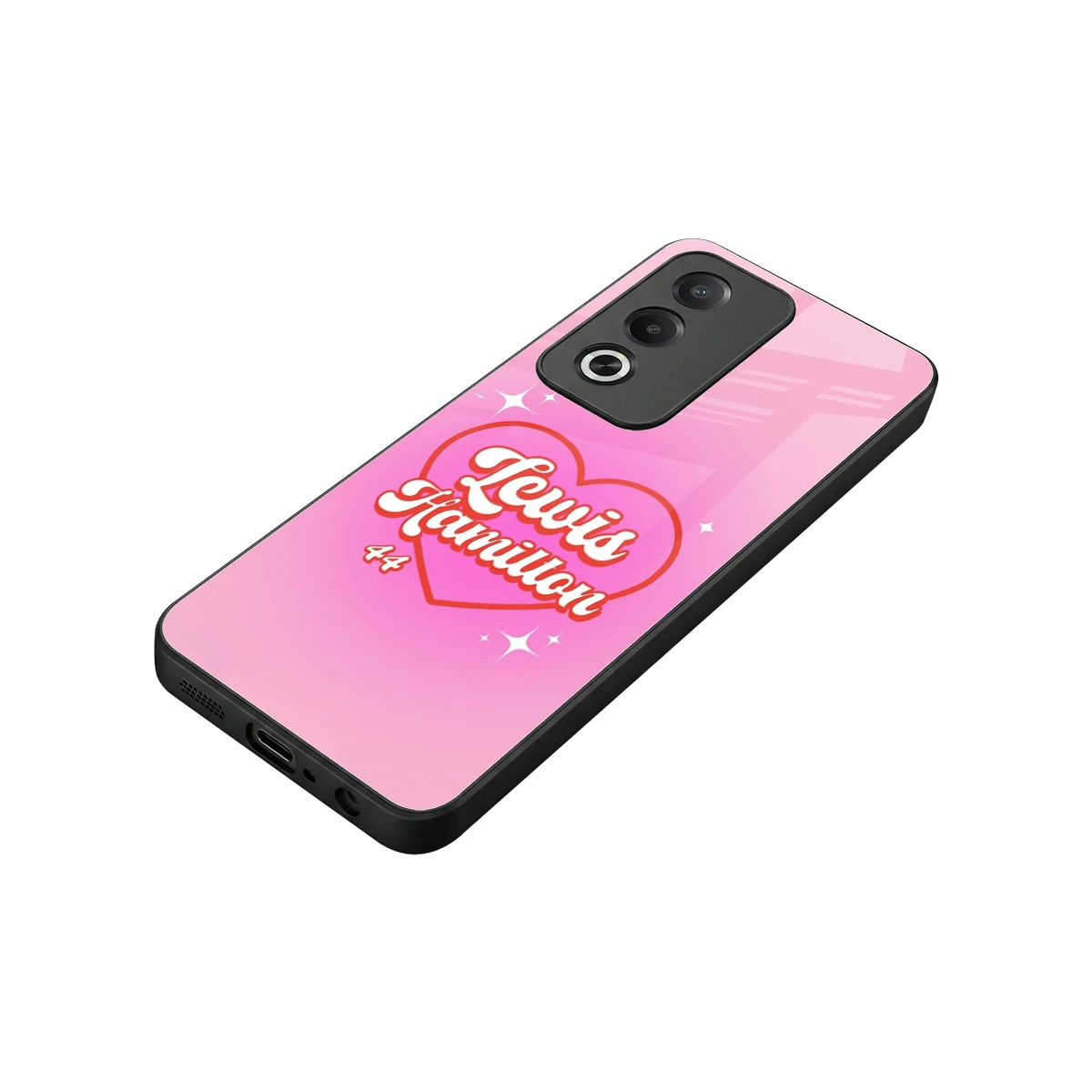 Lewis Hamilton stylish phone case for oppo a3 pro | glossy glass and slim fit