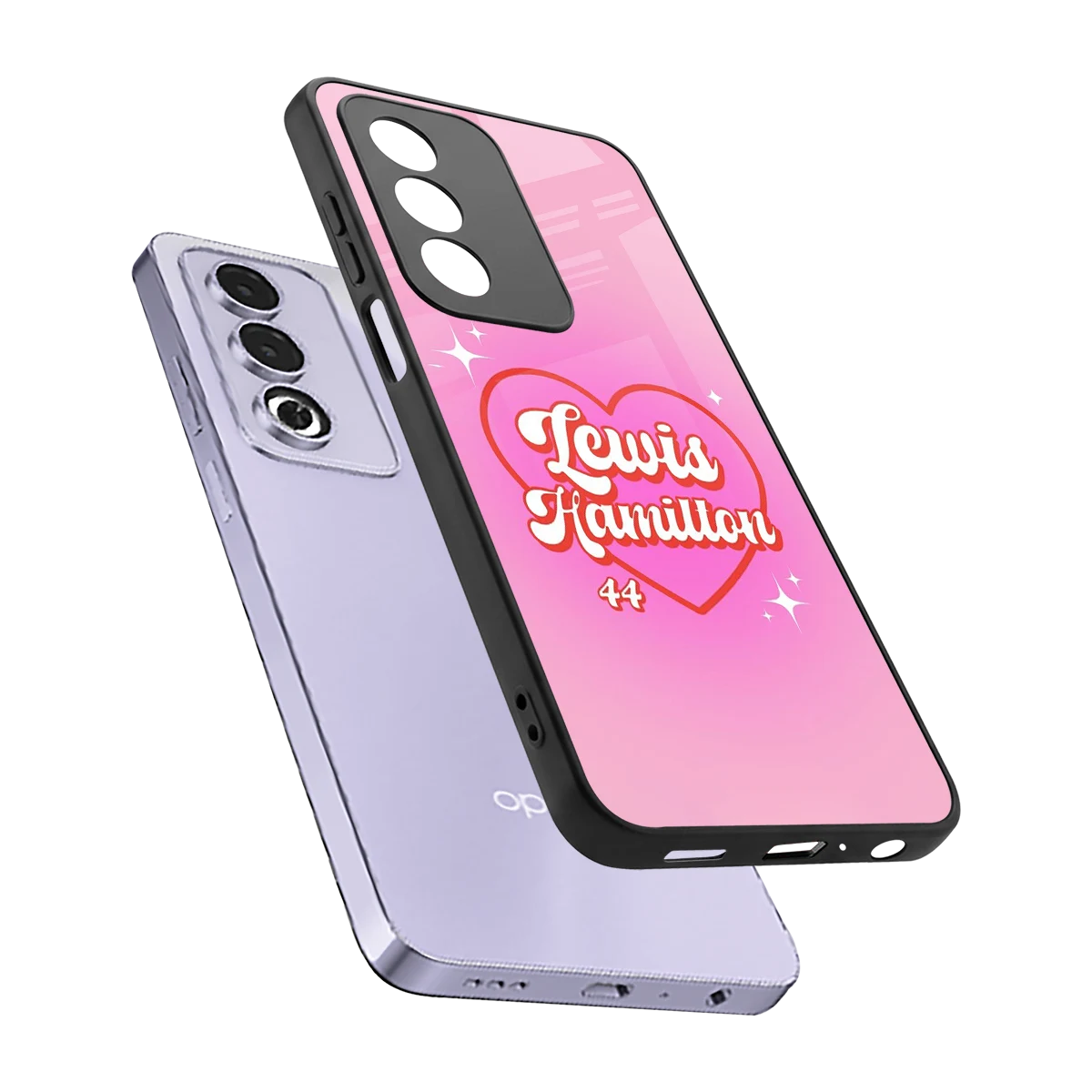 Lewis Hamilton sleek oppo a3 pro cover with tempered glass back and TPU edges