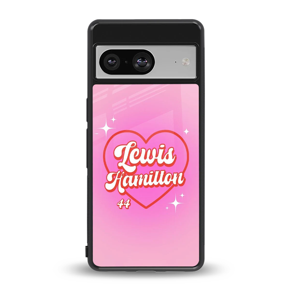 Lewis Hamilton back phone cover | glass case for google pixel 8