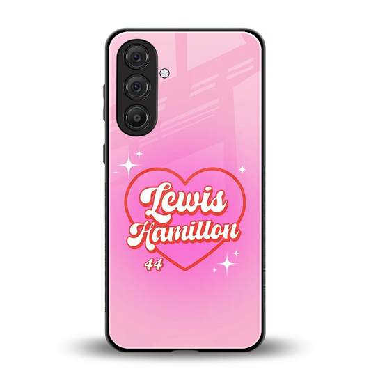 Lewis Hamilton back phone cover | glass case for samsung galaxy m36 5g