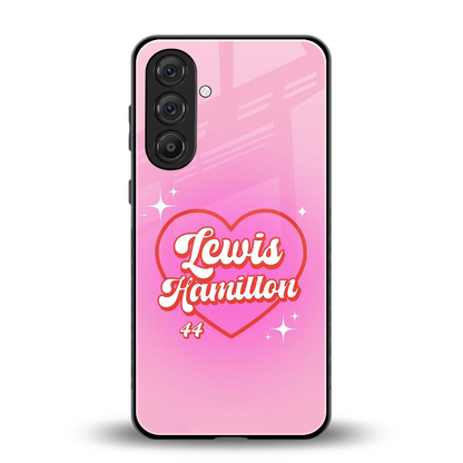 Lewis Hamilton back phone cover | glass case for samsung galaxy m35 5g