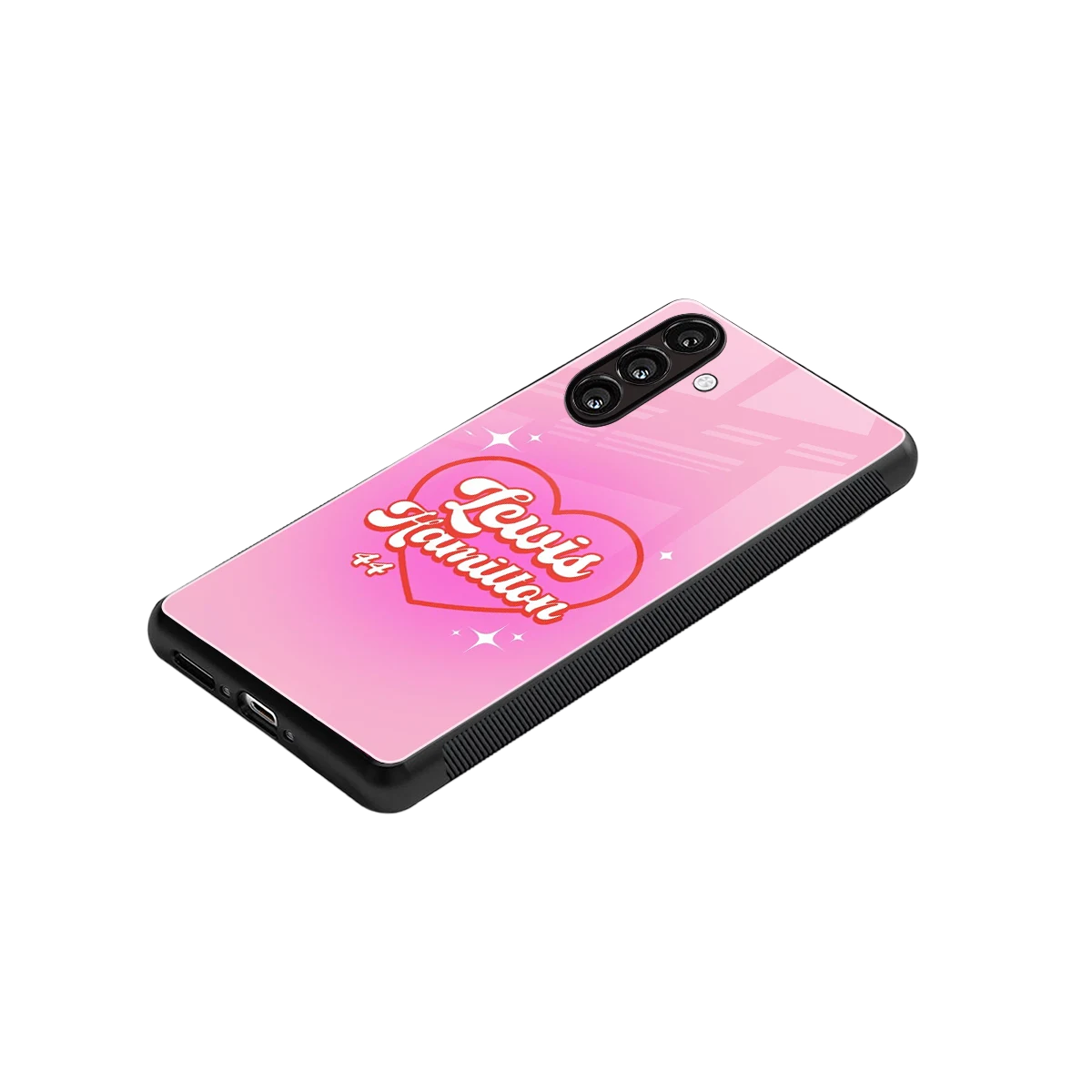 Lewis Hamilton stylish phone case for samsung galaxy m36 5g | glossy glass and slim fit