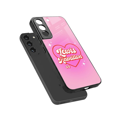 Lewis Hamilton sleek samsung galaxy s22 cover with tempered glass back and TPU edges