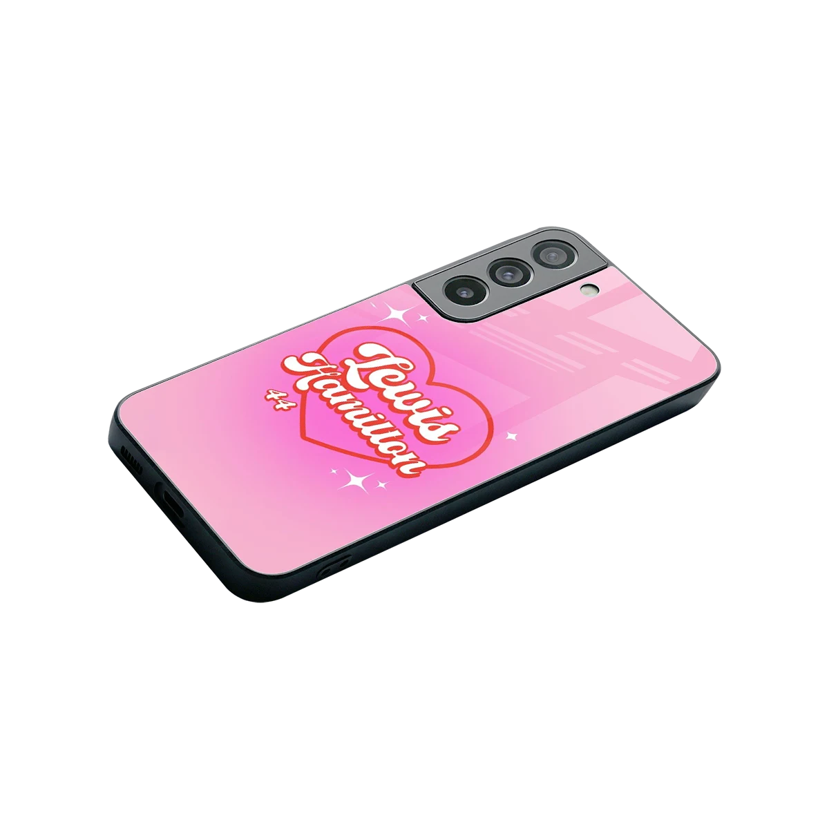 Lewis Hamilton stylish phone case for samsung galaxy s22 | glossy glass and slim fit