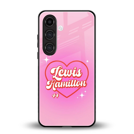 Lewis Hamilton back phone cover | glass case for samsung galaxy s24