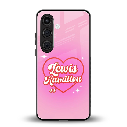 Lewis Hamilton back phone cover | glass case for samsung galaxy s25 plus