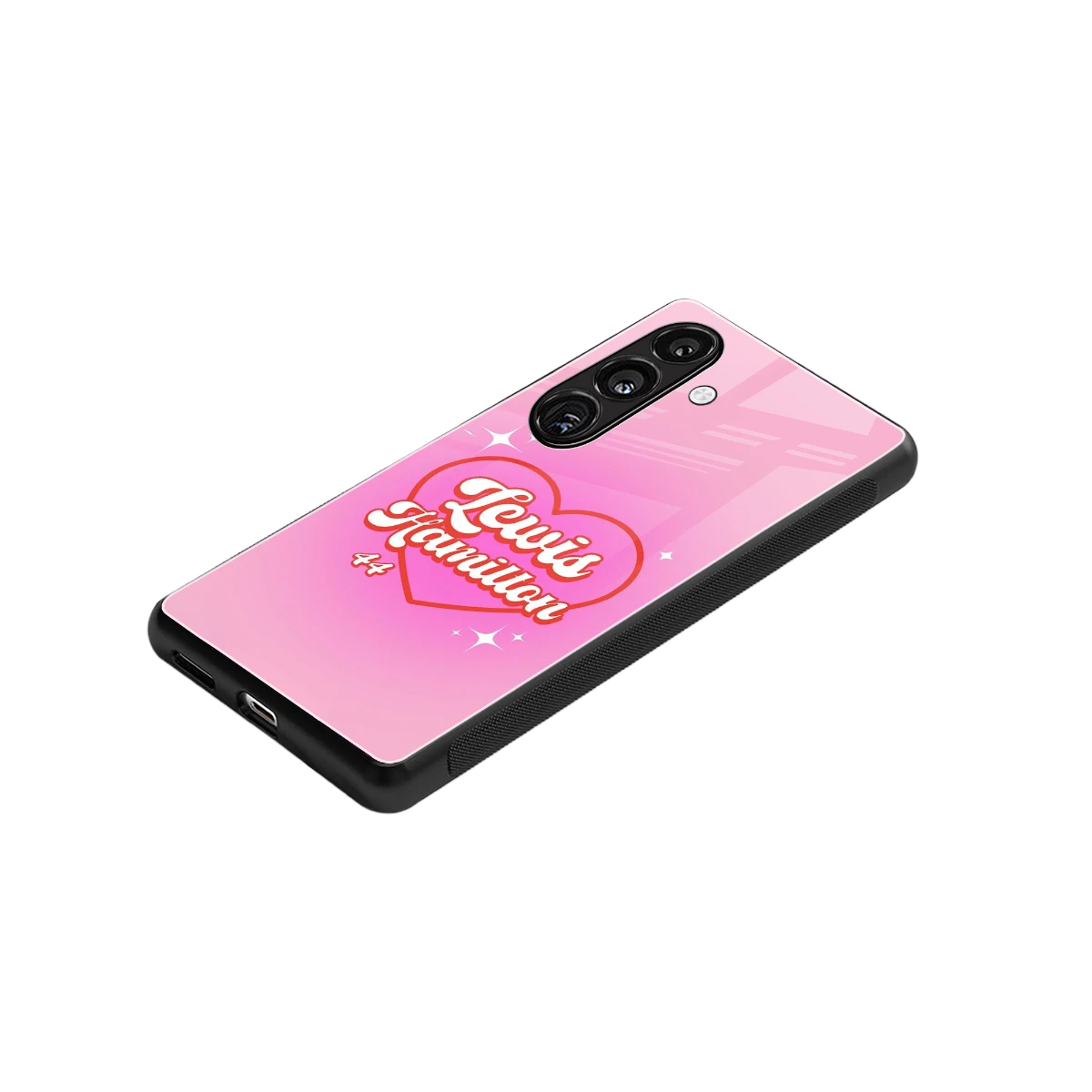 Lewis Hamilton stylish phone case for samsung galaxy s25 fe | glossy glass and slim fit