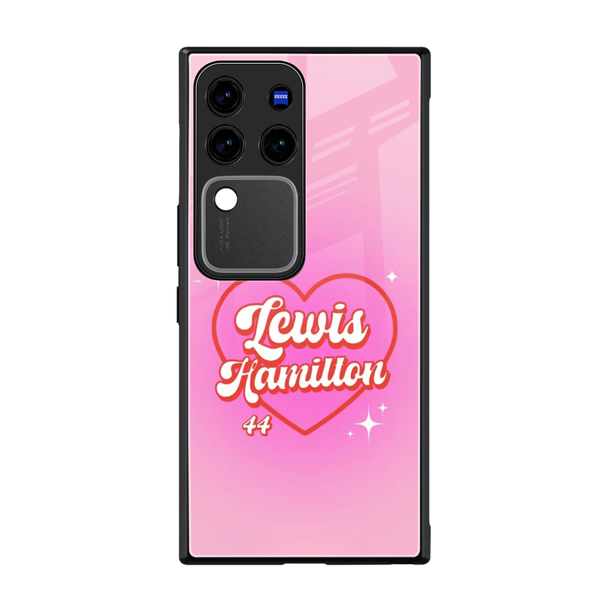 Lewis Hamilton back phone cover | glass case forvivo v30 pro
