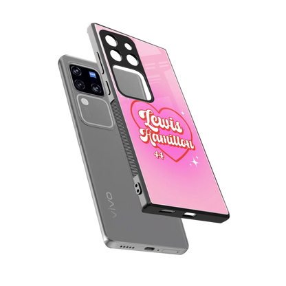 Lewis Hamilton sleekvivo v30 pro cover with tempered glass back and TPU edges