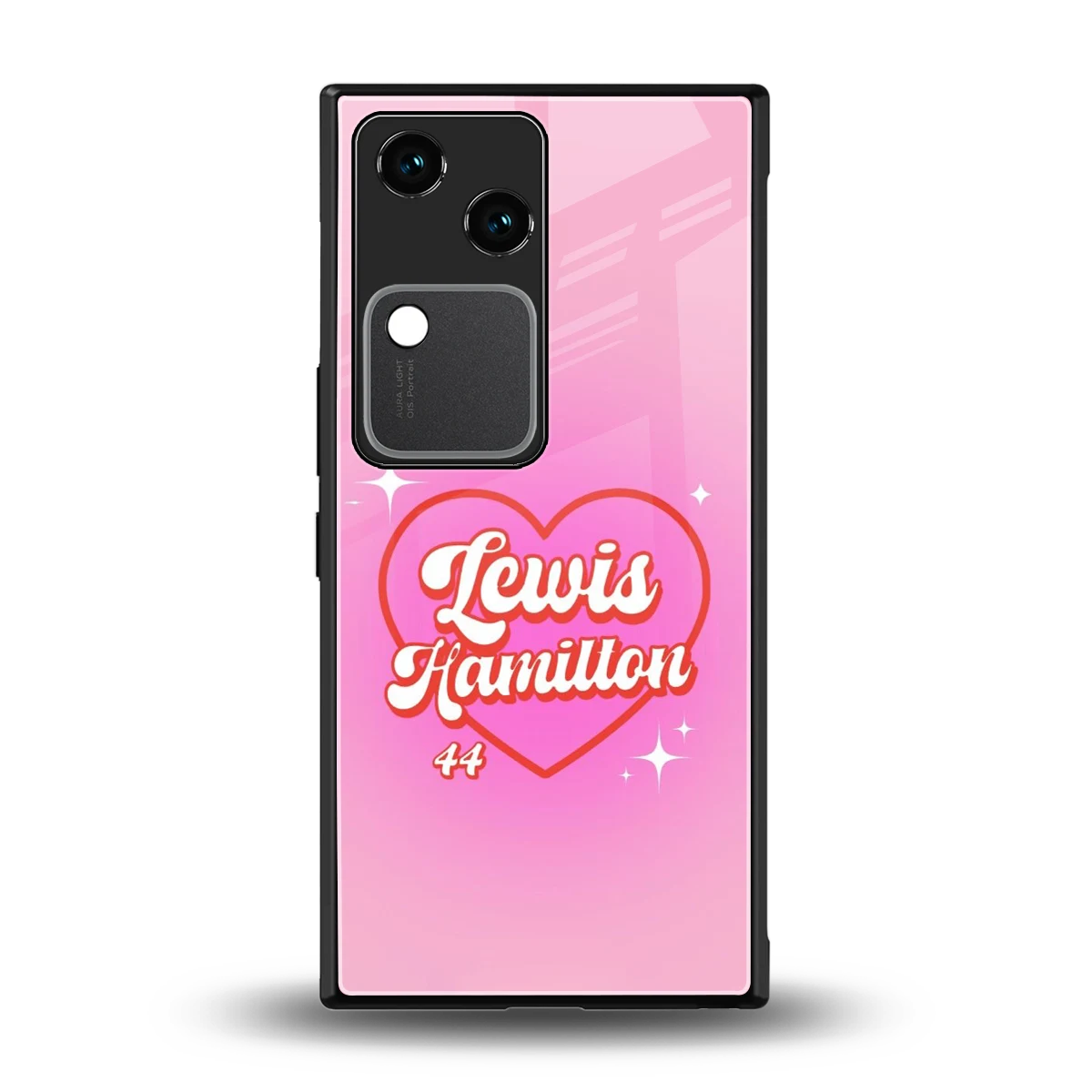 Lewis Hamilton back phone cover | glass case for vivo v30