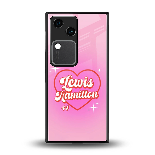 Lewis Hamilton back phone cover | glass case for vivo v30