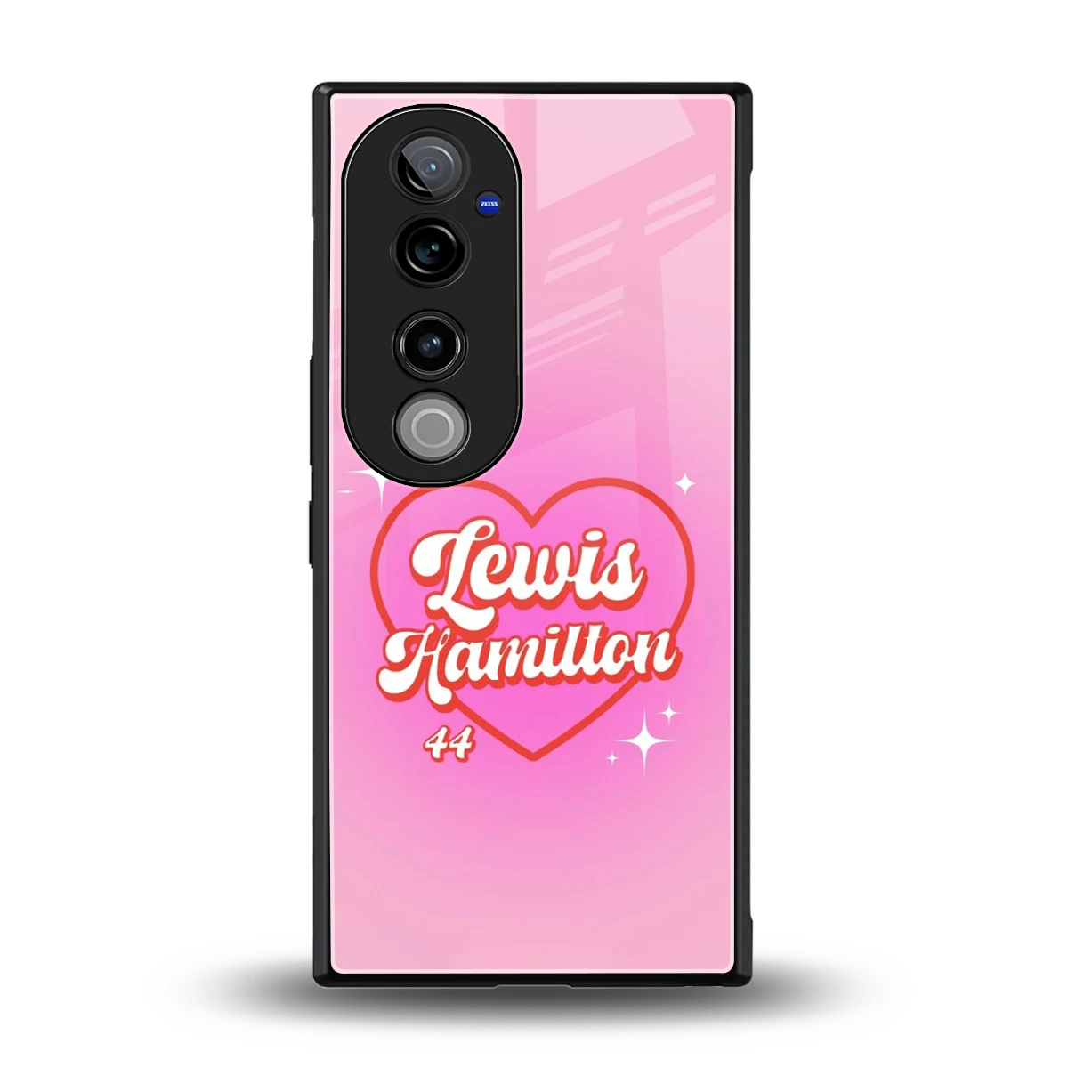Lewis Hamilton back phone cover | glass case for vivo v40 pro